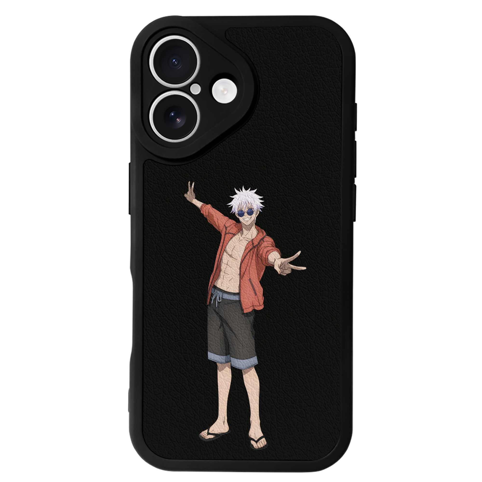 （画像用） 呪術廻戦 Jujutsu Kaisen 【iPhone 16シリーズ対応】シリコンスマホケース（レザー調） 材質：シリコン